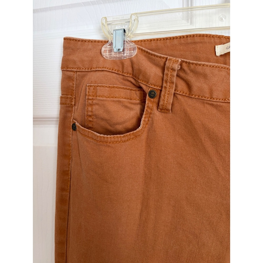 Canyon River Blues Womens Burnt Orange Button Fly Skinny Jeans Rust Size 12